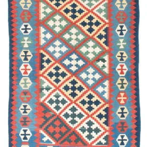 Kelimteppe - Orientalsk - 175 x 124 cm - blå