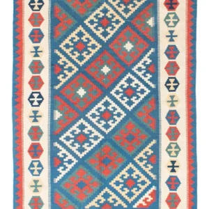 Kelimteppe - Orientalsk - 177 x 122 cm - blå
