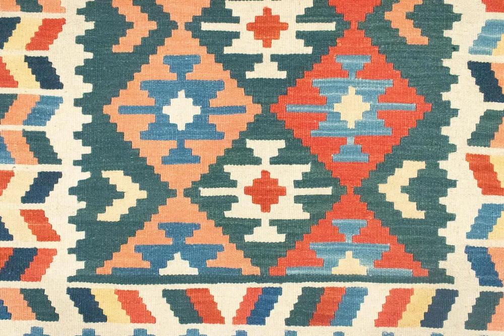 Kelimteppe - Orientalsk - 177 x 130 cm - blå