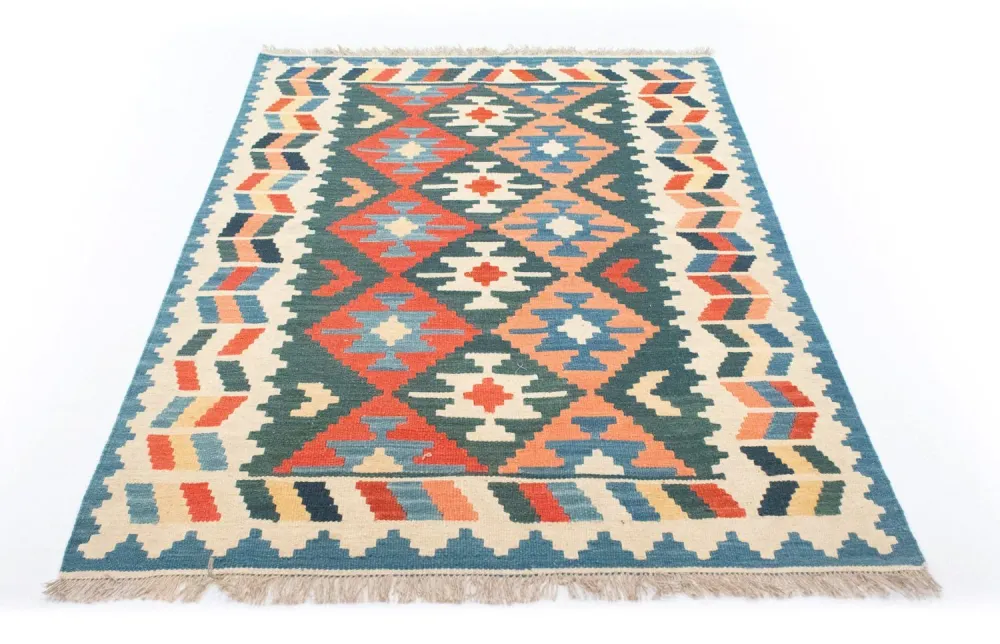 Kelimteppe - Orientalsk - 177 x 130 cm - blå
