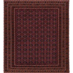 Kelimteppe - Orientalsk - 177 x 154 cm - mørk rød