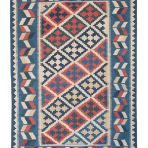 Kelimteppe - Orientalsk - 178 x 120 cm - blå