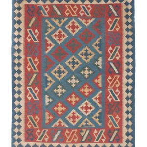 Kelimteppe - Orientalsk - 178 x 128 cm - blå