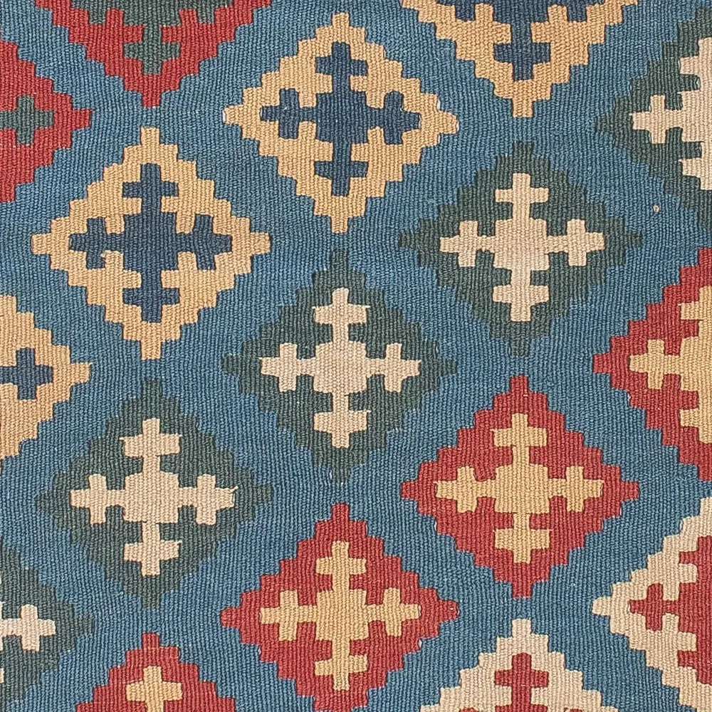Kelimteppe - Orientalsk - 178 x 128 cm - blå