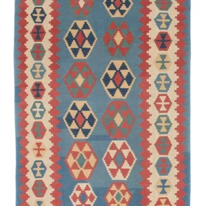 Kelimteppe - Orientalsk - 179 x 108 cm - blå