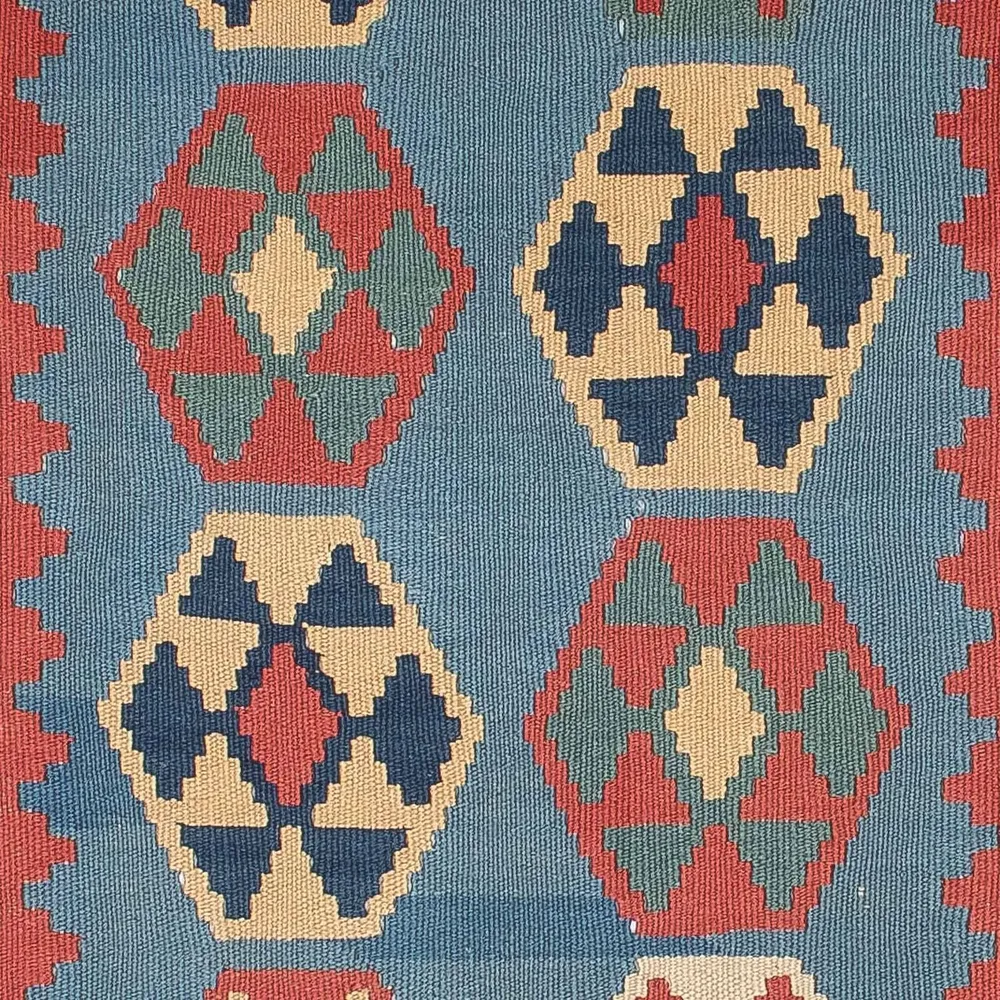 Kelimteppe - Orientalsk - 179 x 108 cm - blå