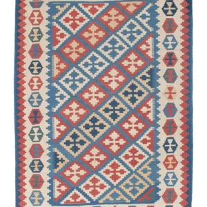 Kelimteppe - Orientalsk - 180 x 118 cm - blå