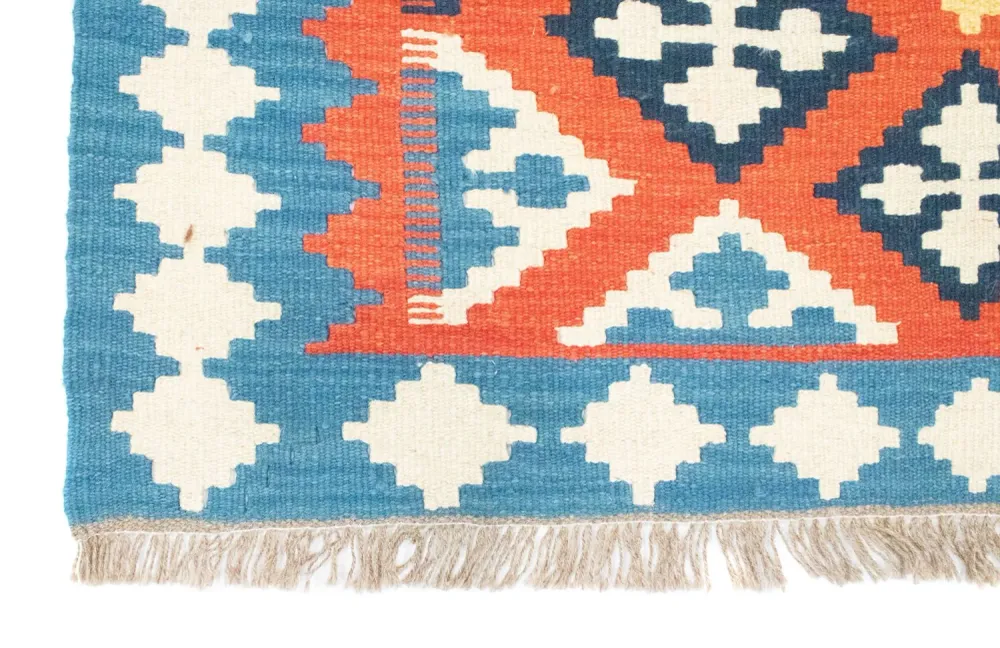 Kelimteppe - Orientalsk - 180 x 120 cm - oransje