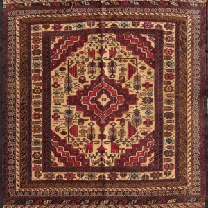 Kelimteppe - Orientalsk - 180 x 120 cm - oransje