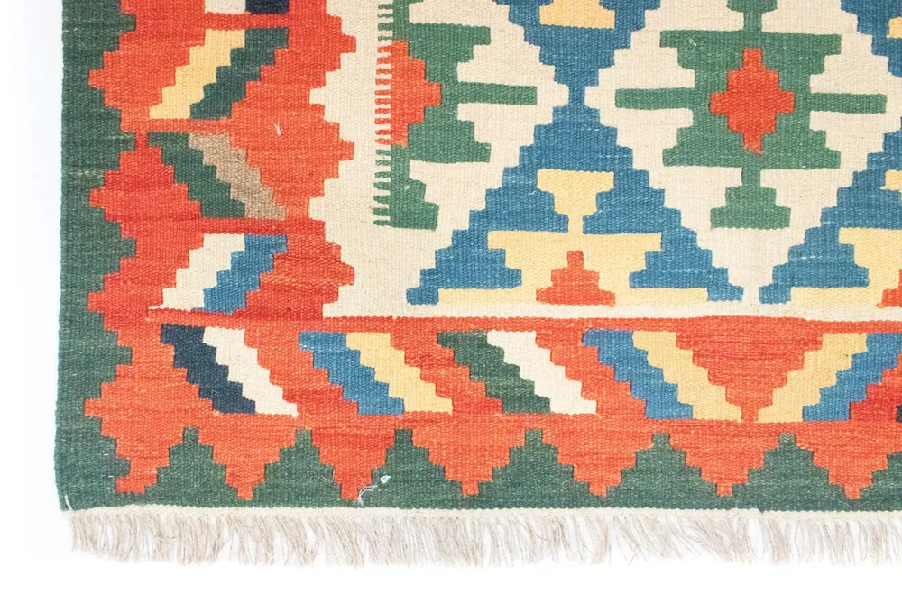 Kelimteppe - Orientalsk - 180 x 123 cm - oransje