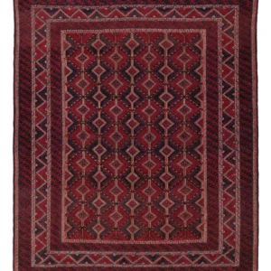 Kelimteppe - Orientalsk - 182 x 153 cm - mørk rød