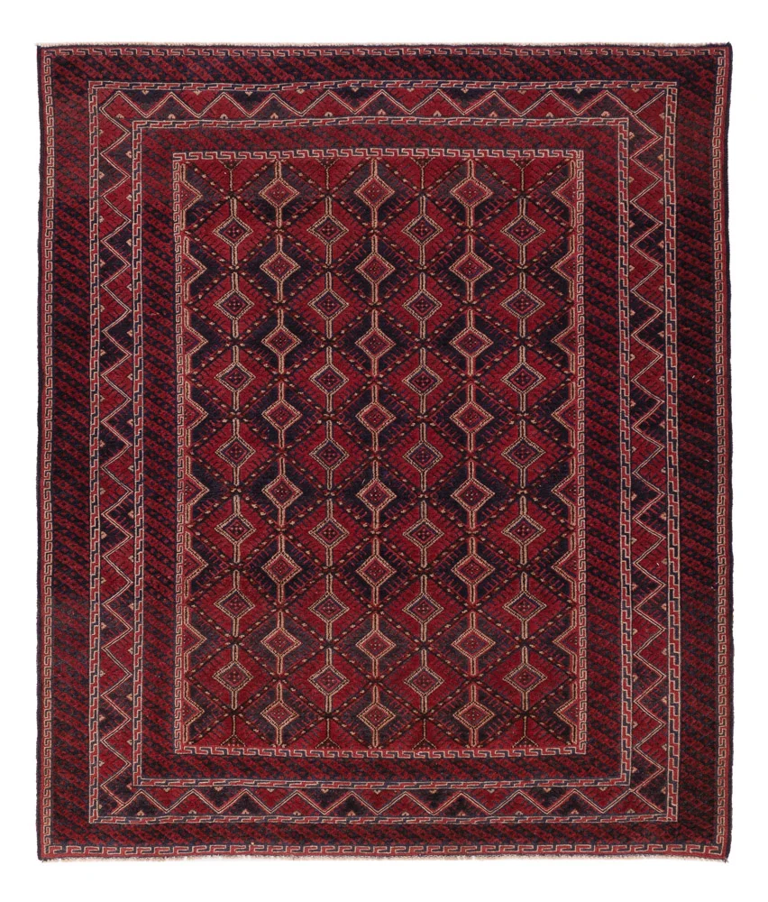 Kelimteppe - Orientalsk - 182 x 153 cm - mørk rød