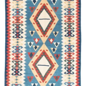Kelimteppe - Orientalsk - 183 x 116 cm - turkis