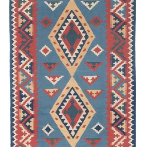 Kelimteppe - Orientalsk - 183 x 121 cm - blå