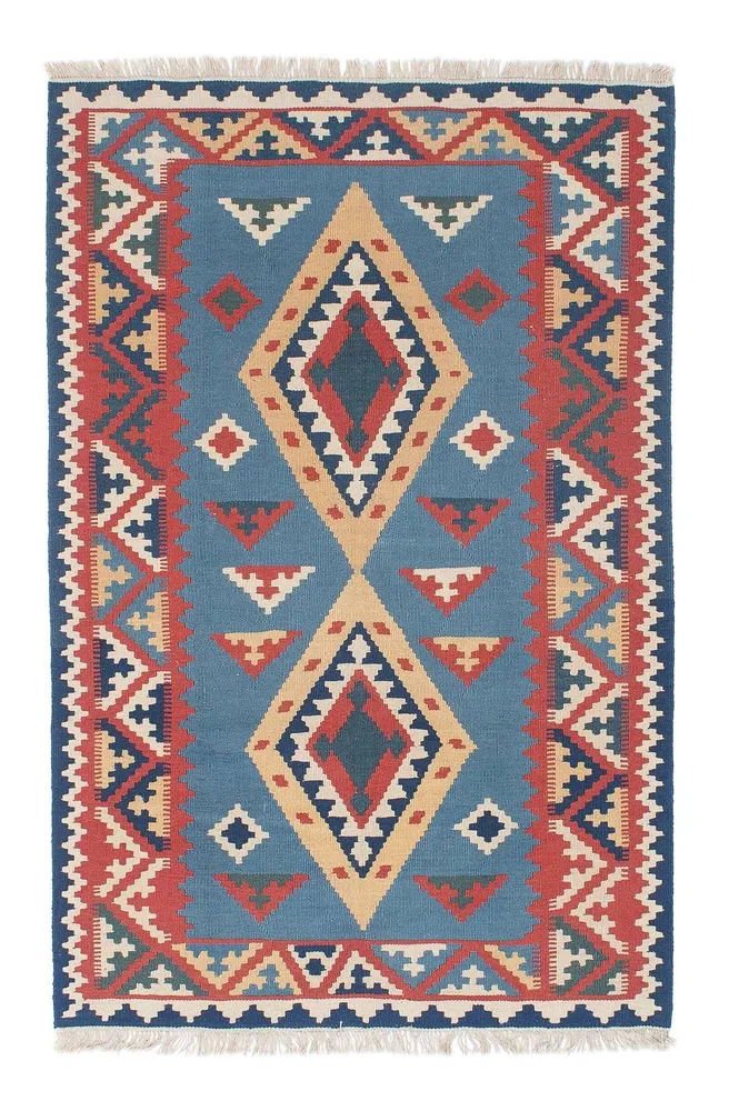 Kelimteppe - Orientalsk - 183 x 121 cm - blå