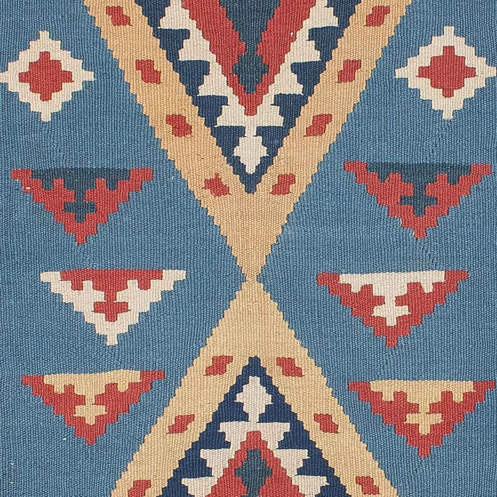 Kelimteppe - Orientalsk - 183 x 121 cm - blå