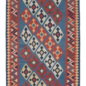 Kelimteppe - Orientalsk - 183 x 123 cm - blå