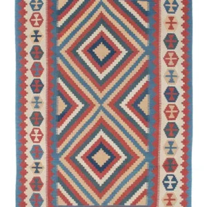 Kelimteppe - Orientalsk - 183 x 124 cm - blå