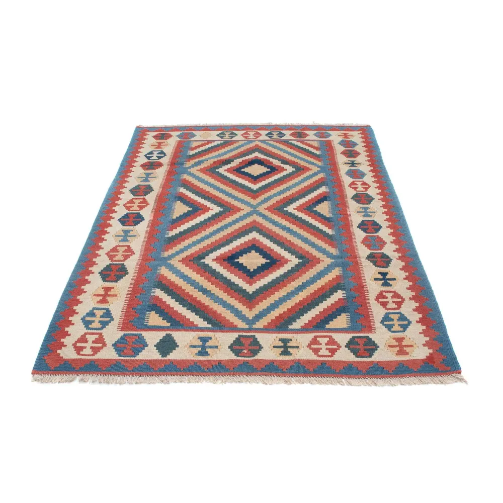 Kelimteppe - Orientalsk - 183 x 124 cm - blå