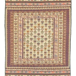 Kelimteppe - Orientalsk - 183 x 127 cm - beige