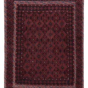 Kelimteppe - Orientalsk - 184 x 137 cm - mørk rød