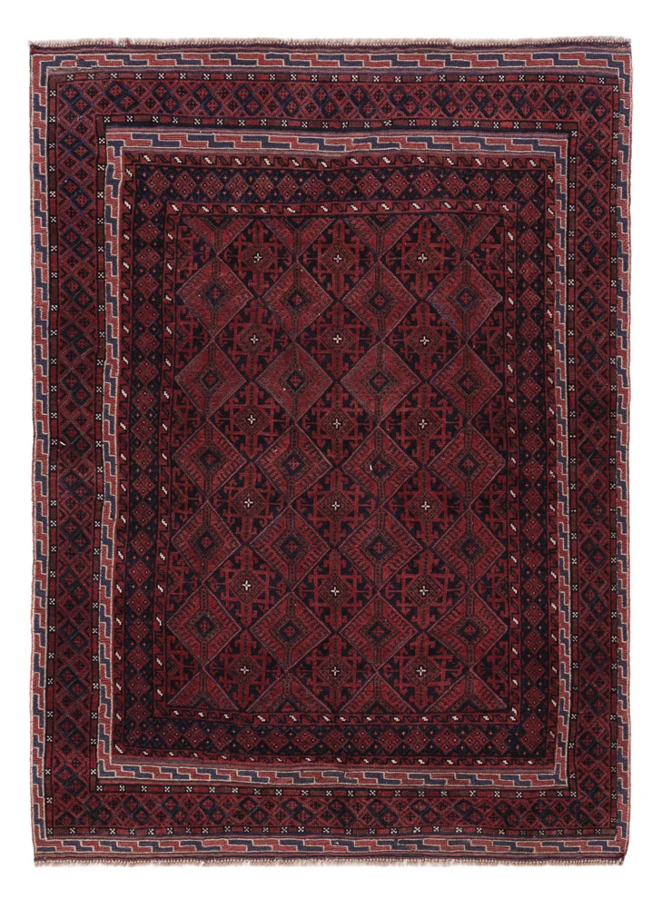 Kelimteppe - Orientalsk - 184 x 137 cm - mørk rød