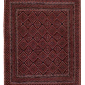 Kelimteppe - Orientalsk - 184 x 142 cm - mørk rød