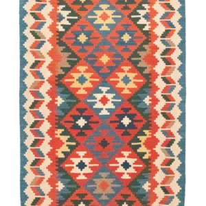 Kelimteppe - Orientalsk - 185 x 119 cm - oransje