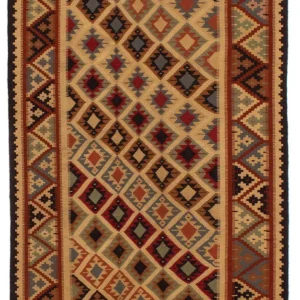 Kelimteppe - Orientalsk - 185 x 120 cm - brun