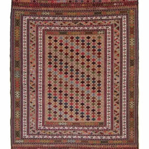 Kelimteppe - Orientalsk - 185 x 120 cm - flerfarget