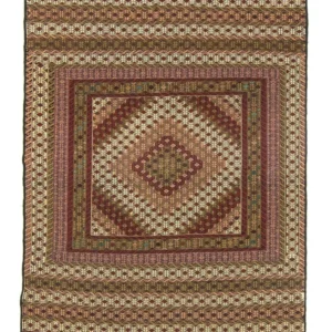 Kelimteppe - Orientalsk - 185 x 132 cm - flerfarget