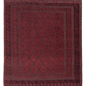 Kelimteppe - Orientalsk - 185 x 153 cm - mørk rød