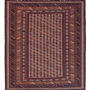 Kelimteppe - Orientalsk - 186 x 120 cm - flerfarget