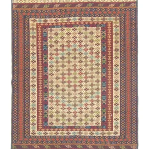 Kelimteppe - Orientalsk - 186 x 126 cm - beige