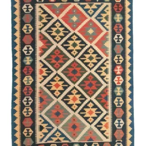Kelimteppe - Orientalsk - 187 x 126 cm - blå
