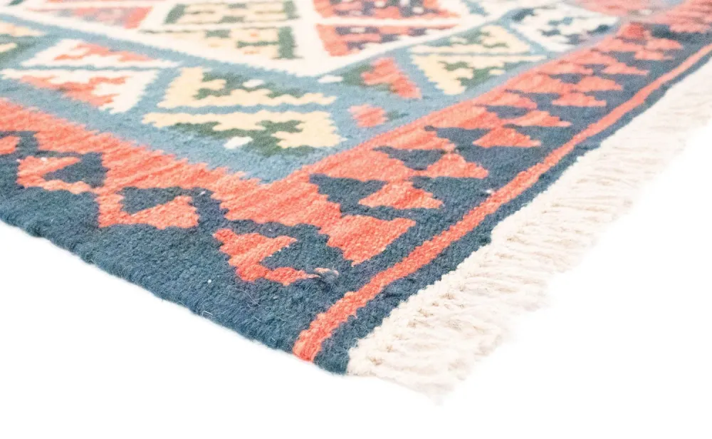 Kelimteppe - Orientalsk - 187 x 127 cm - oransje