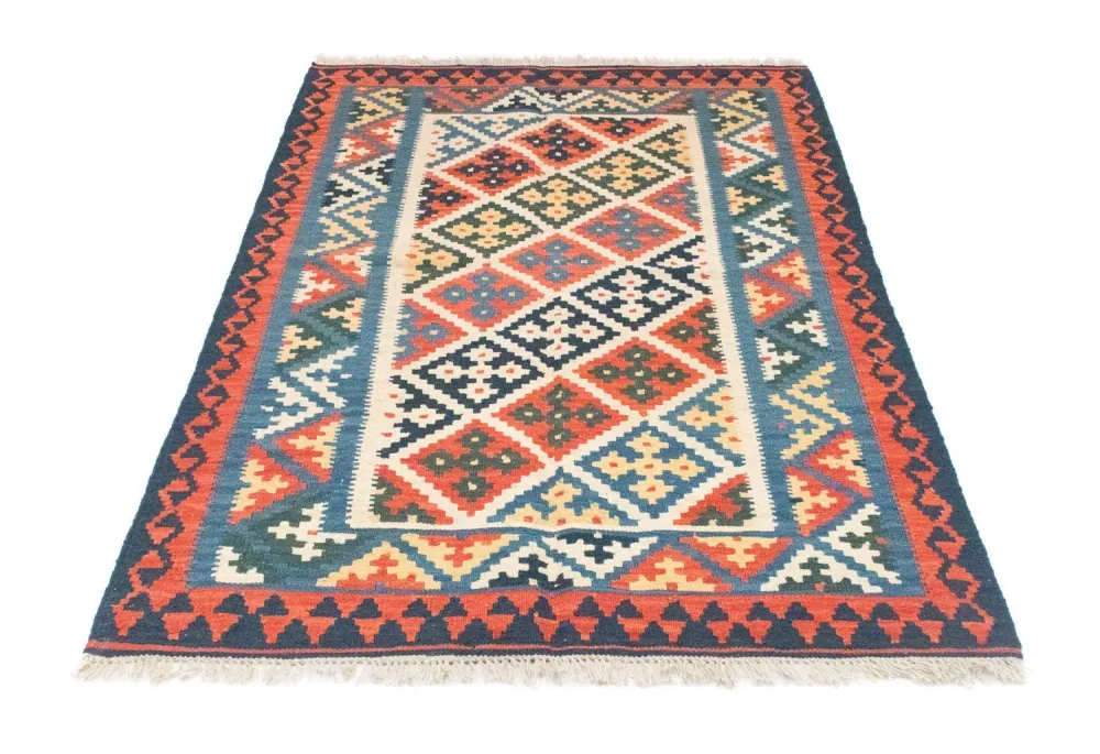 Kelimteppe - Orientalsk - 187 x 127 cm - oransje