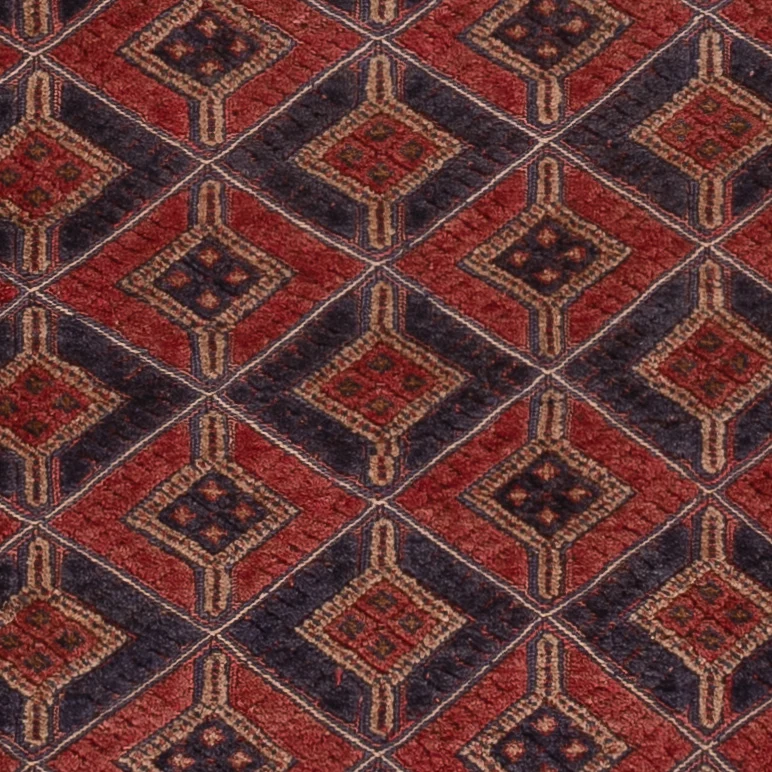 Kelimteppe - Orientalsk - 188 x 142 cm - mørk rød