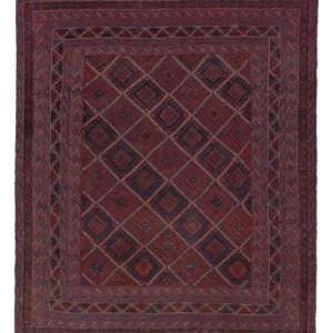 Kelimteppe - Orientalsk - 188 x 150 cm - mørk beige