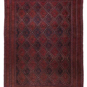 Kelimteppe - Orientalsk - 189 x 146 cm - mørk rød