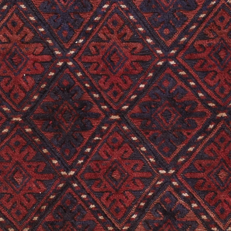 Kelimteppe - Orientalsk - 189 x 146 cm - mørk rød