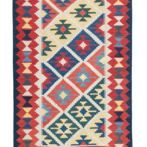 Kelimteppe - Orientalsk - 190 x 120 cm - flerfarget