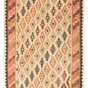 Kelimteppe - Orientalsk - 190 x 144 cm - beige