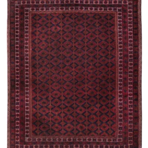 Kelimteppe - Orientalsk - 190 x 152 cm - mørk rød