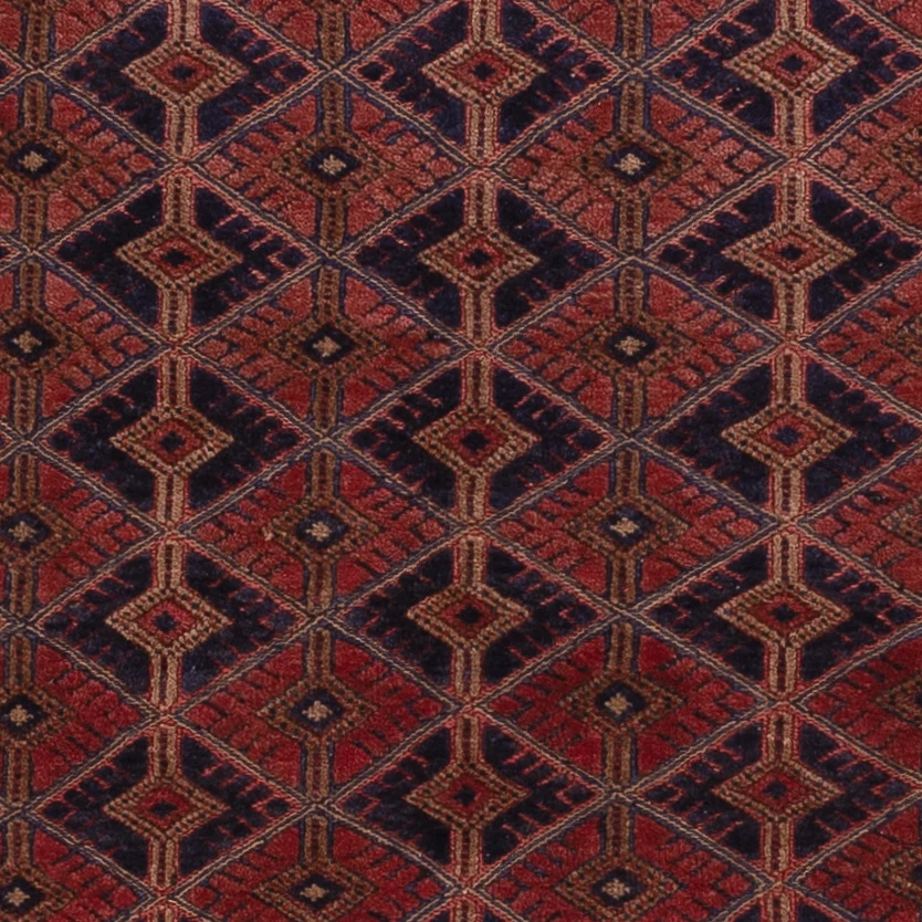 Kelimteppe - Orientalsk - 190 x 152 cm - mørk rød