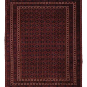 Kelimteppe - Orientalsk - 190 x 155 cm - mørk rød