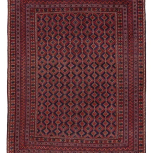 Kelimteppe - Orientalsk - 191 x 146 cm - mørk rød