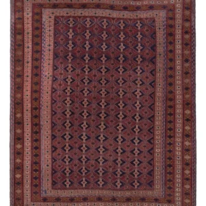 Kelimteppe - Orientalsk - 191 x 146 cm - mørk rød
