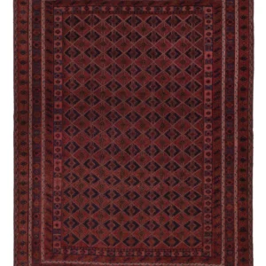 Kelimteppe - Orientalsk - 192 x 143 cm - mørk rød