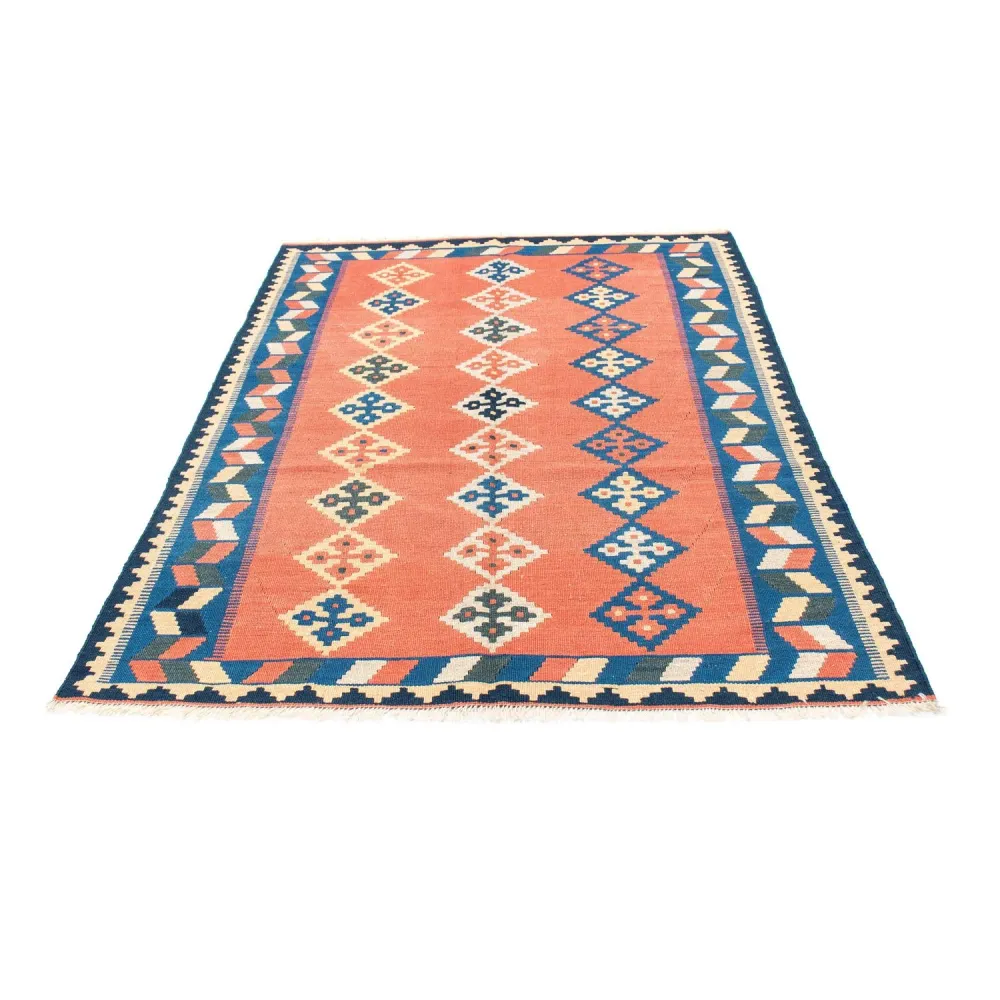 Kelimteppe - Orientalsk - 193 x 135 cm - oransje